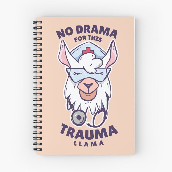 Item preview, No Drama for this trauma llama nurse designed and sold by Piztees.
