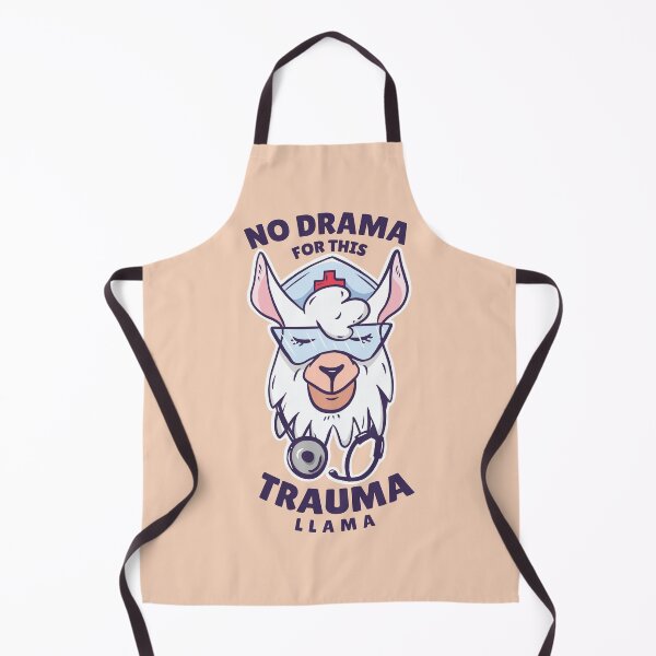 Item preview, No Drama for this trauma llama nurse designed and sold by Piztees.