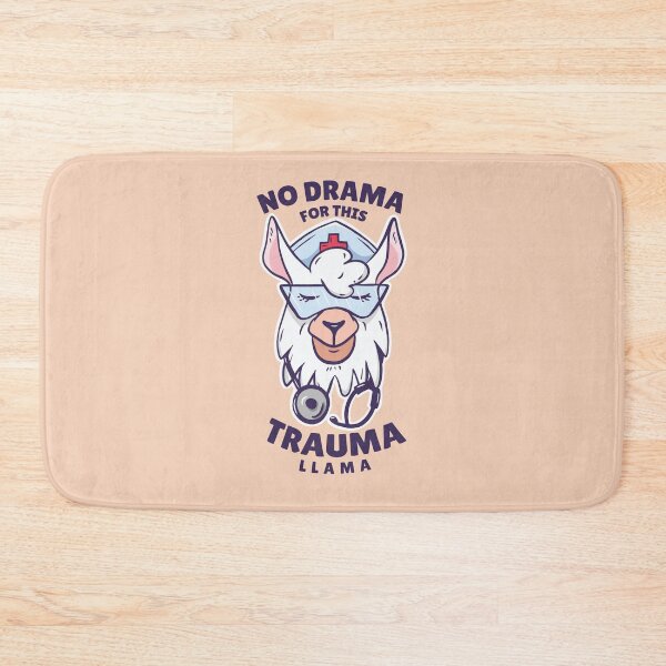 Item preview, No Drama for this trauma llama nurse designed and sold by Piztees.