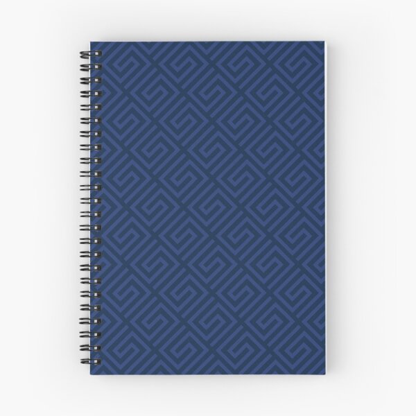 Item preview, Navy Blue Greek Key Geometric Pattern designed and sold by thelustrous.