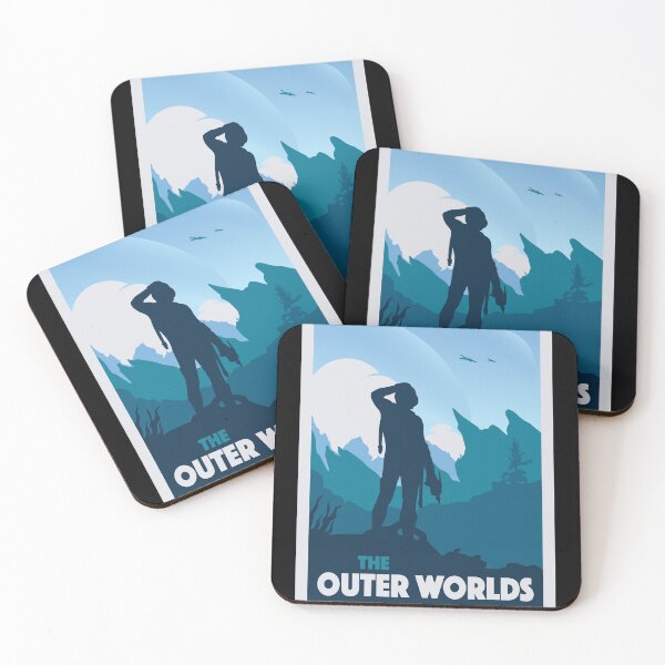 Item preview, The Outer Worlds - Minimalist Travel Style - Video Game Art designed and sold by PopCultArcade.