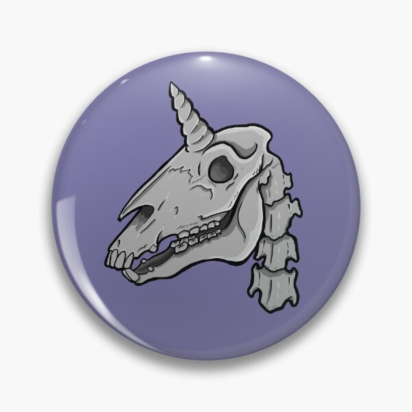 Item preview, Unicorn skull designed and sold by Breezeworks.