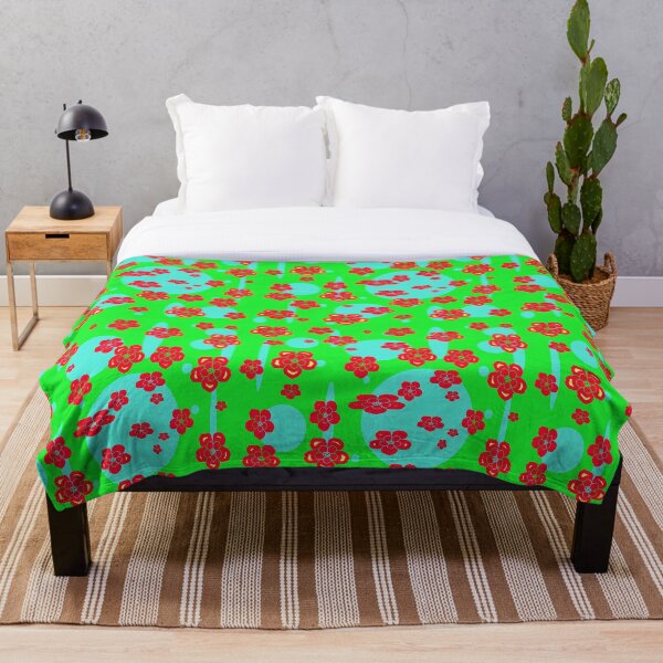 Item preview, Red Floral with Polka Dot Variations Design designed and sold by StyleAwesome.