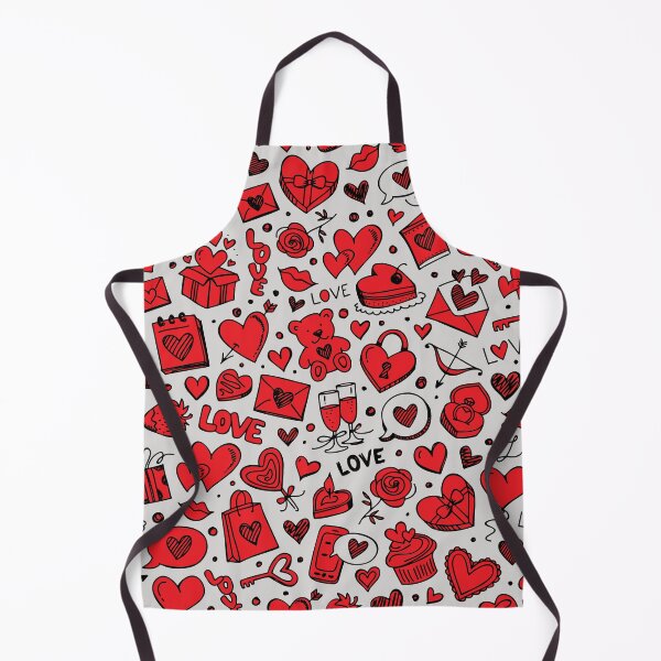 Item preview, Valentine's day red hand drawing valentine doodles designed and sold by mashmosh.