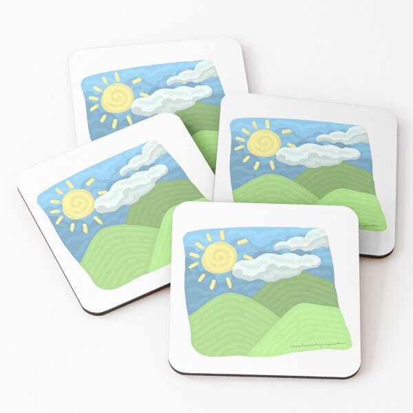 Item preview, Mountain scenery cute drawings designed and sold by Karinayusuf.