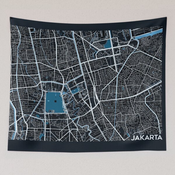 Item preview, Streets of Jakarta designed and sold by ZionicArt.