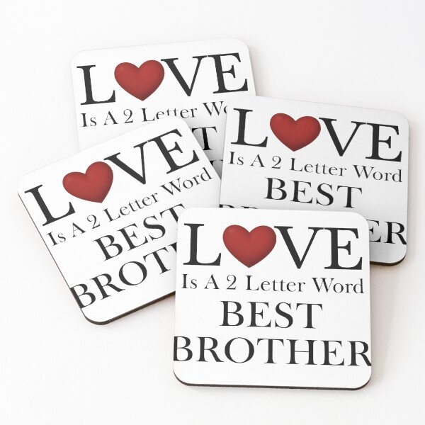 Artikelvorschau, Liebe ist ein 2-Buchstaben-Wort - Bester Bruder entworfen und verkauft von Xzendor7 Digital Art Creations.