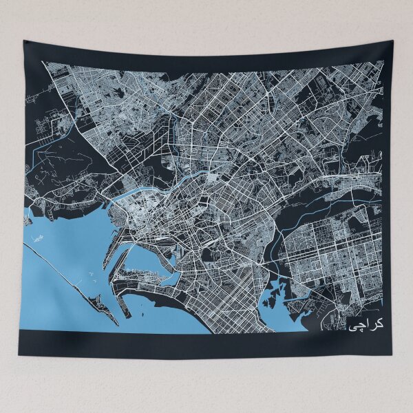 Item preview, Streets of Karachi designed and sold by ZionicArt.