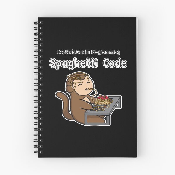 Item preview, Ooptee's Guide: Programming Spaghetti Code Ooptee Monkey designed and sold by OopteesLydia.