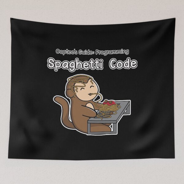 Item preview, Ooptee's Guide: Programming Spaghetti Code Ooptee Monkey designed and sold by OopteesLydia.