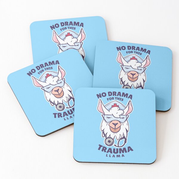 Item preview, Drama for this trauma llama Cute Nurse designed and sold by Piztees.