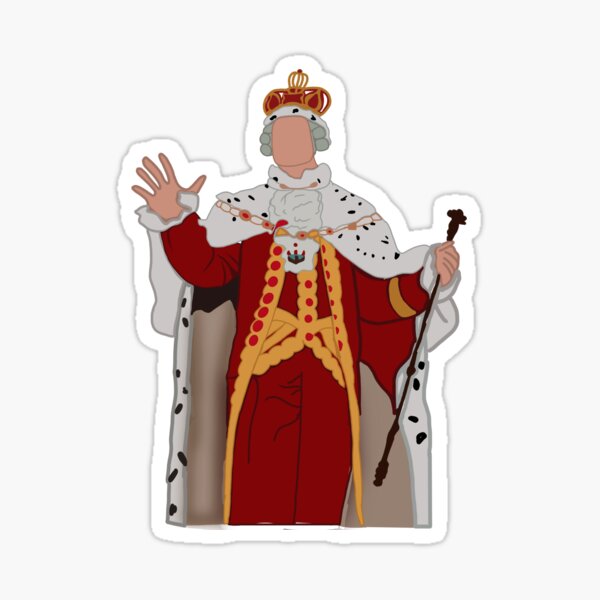 "King Hamilton" Sticker by AubriesArt67 Redbubble