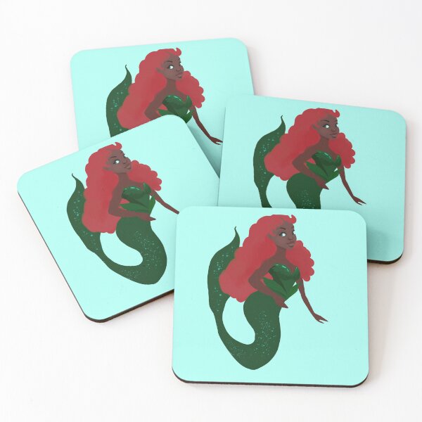 Item preview, Redhead Black Girl Mermaid  designed and sold by Patricia Grannum.