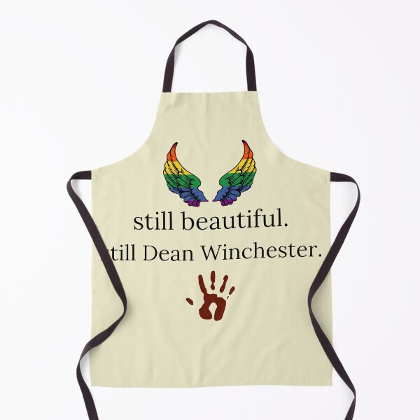 Item preview, still beautiful. still Dean Winchester. with hand print and rainbow wings designed and sold by LannisterOnMars.