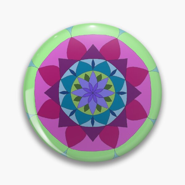 Item preview, simple colorful mandala designed and sold by annimandala08.