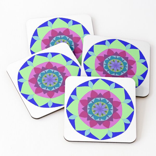 Item preview, simple colorful mandala designed and sold by annimandala08.