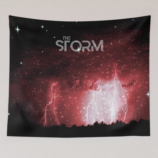 Item preview, Storm Landscape Thunderbolt Red Night designed and sold by Jolly-Yosei.