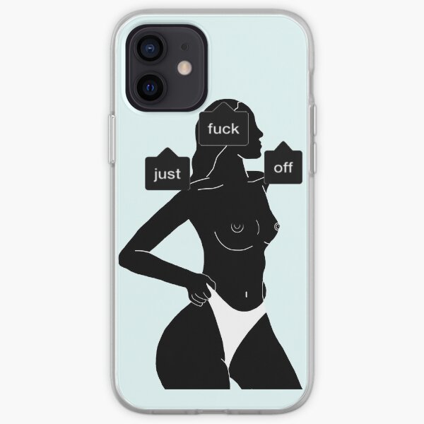 Fuck Off Illustration Coque souple iPhone