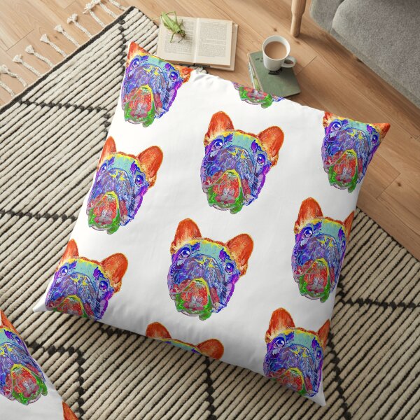 Pop Art Frenchie Floor Pillow