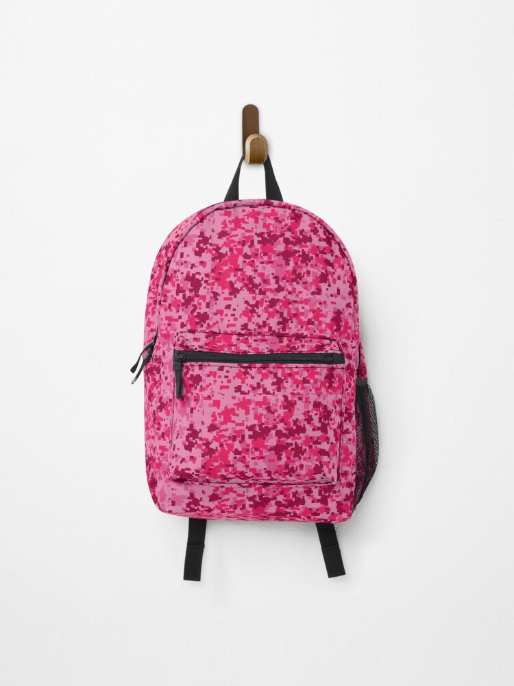 camouflage pink backpack