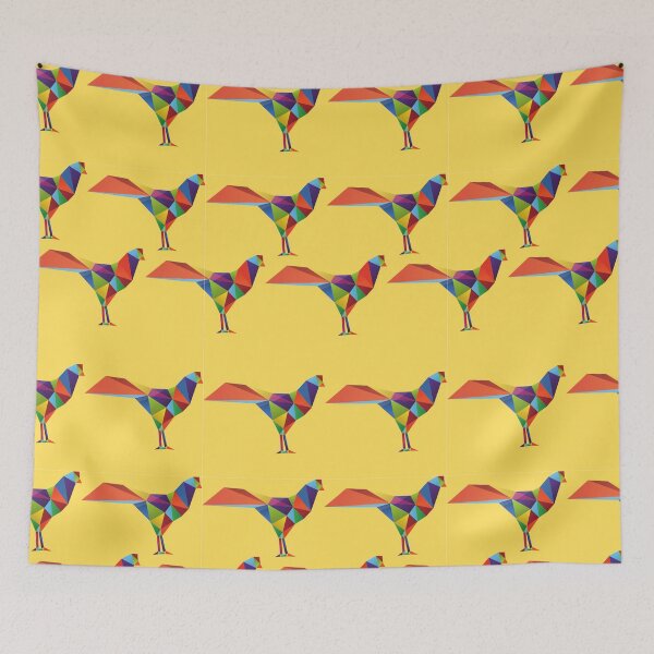 Item preview, Bright bold geometric chicken pattern designed and sold by TheWaterBirds.