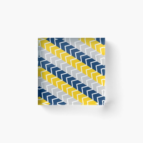 Item preview, Yellow, Navy & Gray Stripes and Zigzag Pattern designed and sold by TGIYHome.