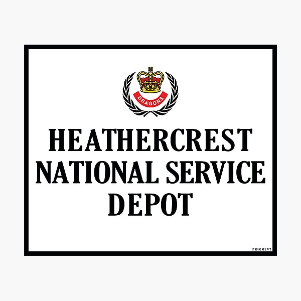 Item preview, HEATHERCREST NATIONAL SERVICE DEPOT - CARRY ON SERGEANT designed and sold by phigment-art.