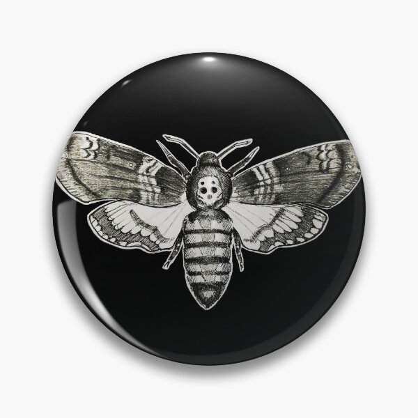 Item preview, Acherontia Atropos Skull Butterfly Moth designed and sold by Ailuigidlos.