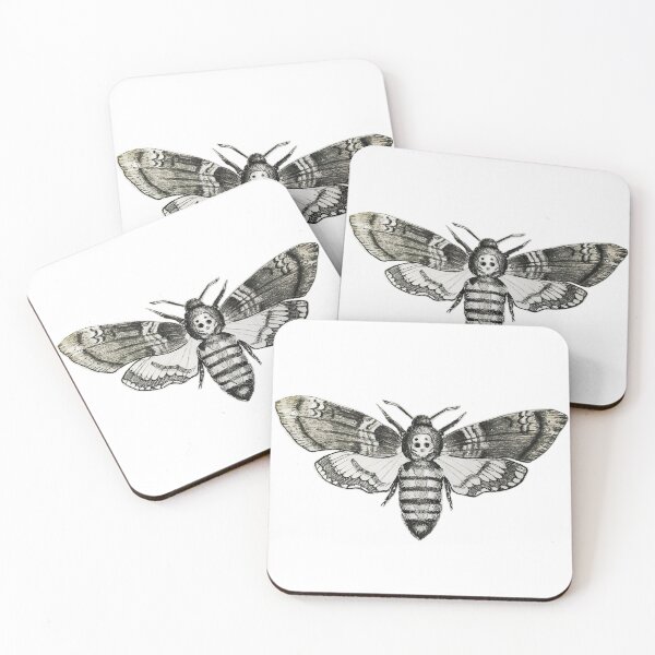 Item preview, Acherontia Atropos Skull Butterfly Moth designed and sold by Ailuigidlos.