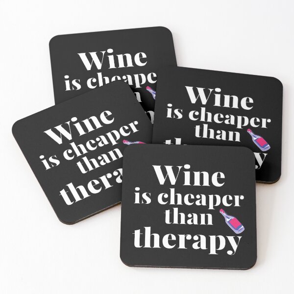 Artikelvorschau, Wein ist billiger als Therapie entworfen und verkauft von Gerhanj.