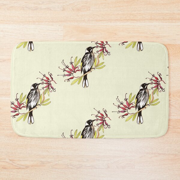 Item preview, Honeyeater bird with grevillea flowers designed and sold by Anna Lloyd.