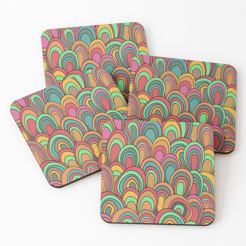 Item preview, Coasters (Set of 4) designed and sold by Blood-Red-Merch.