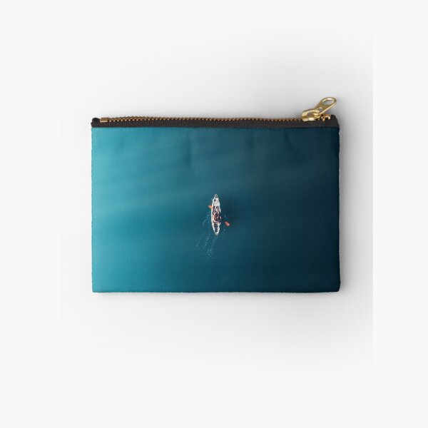 Item preview, Canoe Duffle Bag, in the Ocean Background, canoe, Ocean, blue sea, rowing designed and sold by AMS-ART.