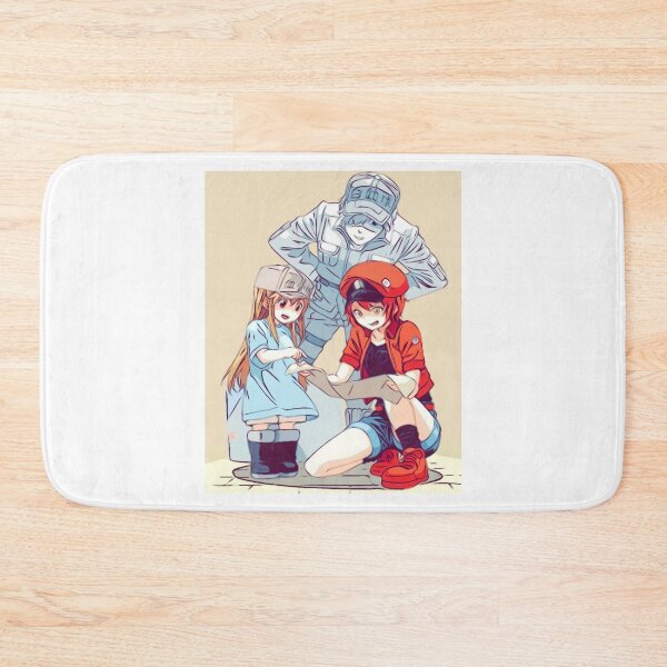 Item preview, Hataraku Saibou|Cells At Work - Red Blood Cell, White Blood Cell and Platelet (Sketch) designed and sold by Sicoria.