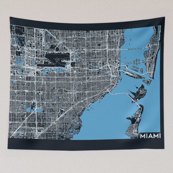Item preview, Streets of Miami designed and sold by ZionicArt.