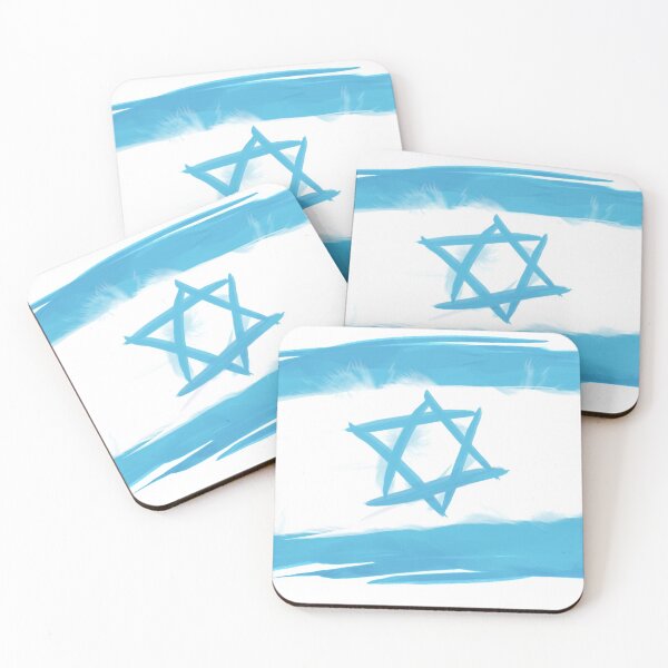 Item preview, Israeli Flag on White designed and sold by Paw-Living.