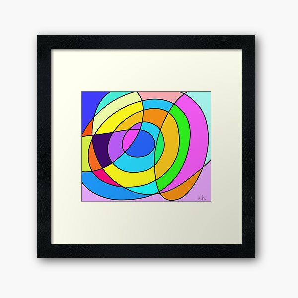 Abstract Mosaic Four Framed Art Print