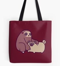 Sloth and Pug Tote Bag