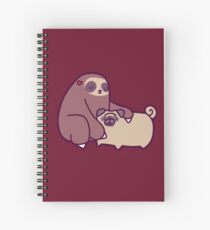 Paresse et Pug Cahier à spirale