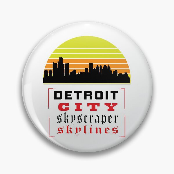 Item preview, Detroit City Skyscraper Skylines designed and sold by BENBHicham.