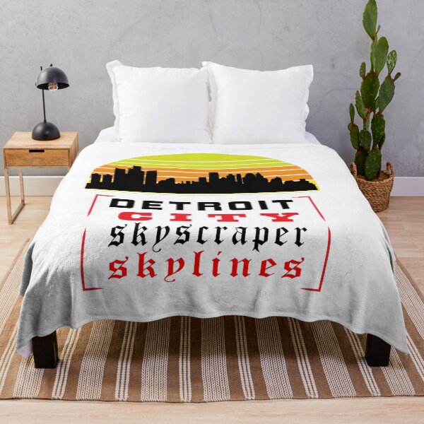 Item preview, Detroit City Skyscraper Skylines designed and sold by BENBHicham.