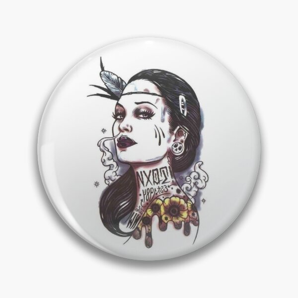 Item preview, wild girl woman tattoos  designed and sold by Home-of-art.