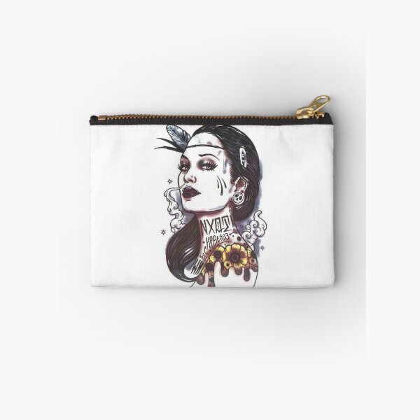 Item preview, wild girl woman tattoos  designed and sold by Home-of-art.