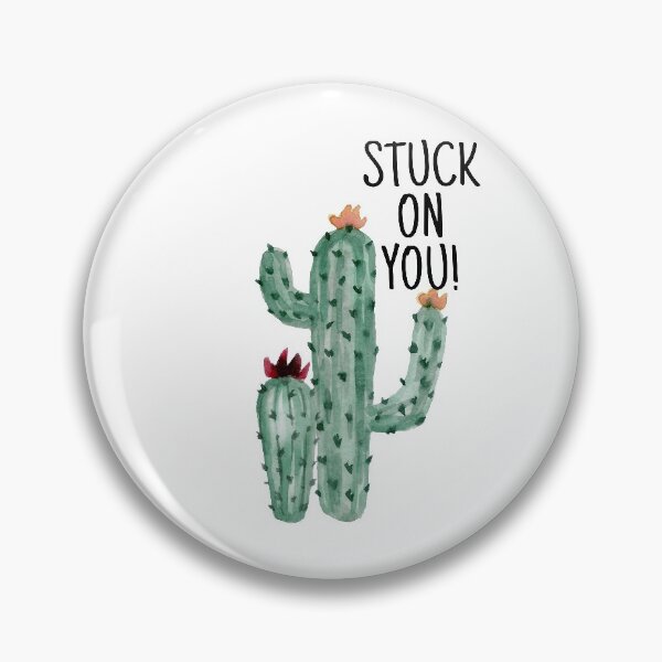 Item preview, Stuck on you, cactus, love, couple, relationship designed and sold by katrinb7.