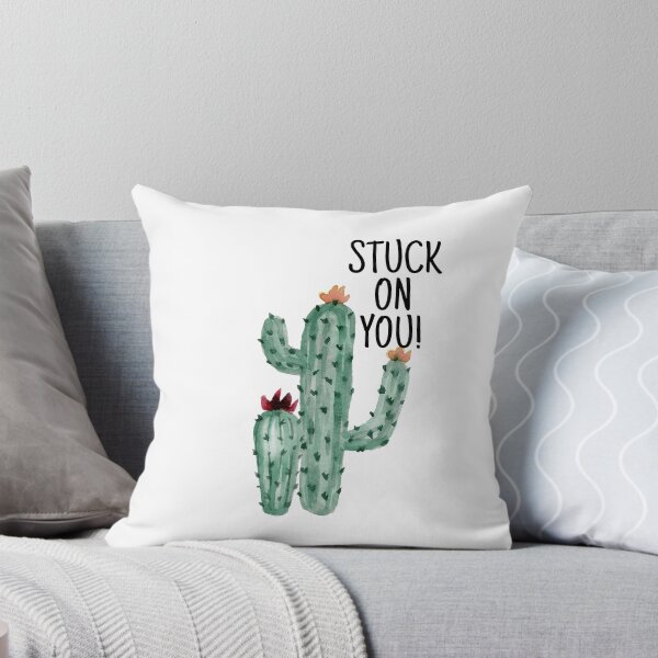 Item preview, Stuck on you, cactus, love, couple, relationship designed and sold by katrinb7.