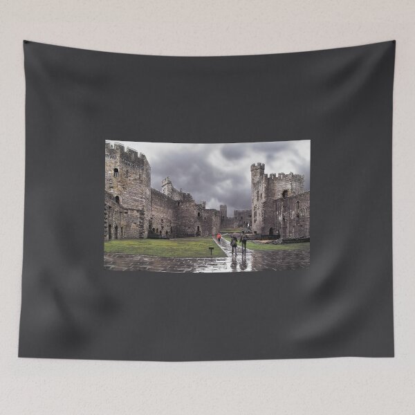 Item preview, Rainy Day at Caernarfon Castle designed and sold by Lanis Rossi.