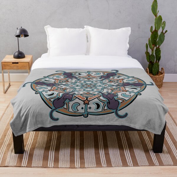 Aperçu de l'œuvre Mandala de chat sorcier créée et vendue par Breezeworks.