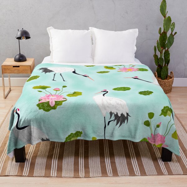 Item preview, Crane Illustration Pattern  designed and sold by MarcSabuncu.