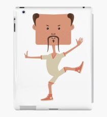 Funny karate man iPad Case/Skin