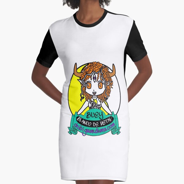 Chibiguardian Buey Blanco de Metal (1961 y 2021) Vestido camiseta
